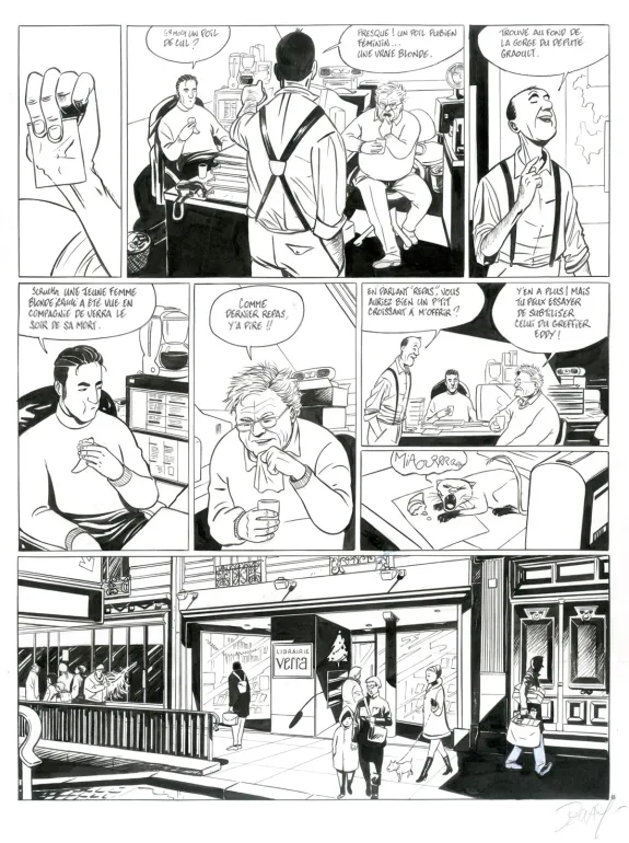 Planche noir et blanc, Commandant Achab, Né pour mourir (T.1), Stéphane Douay