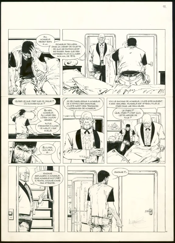 Planche noir et blanc, XIII, Secret défense (T.14), William Vance