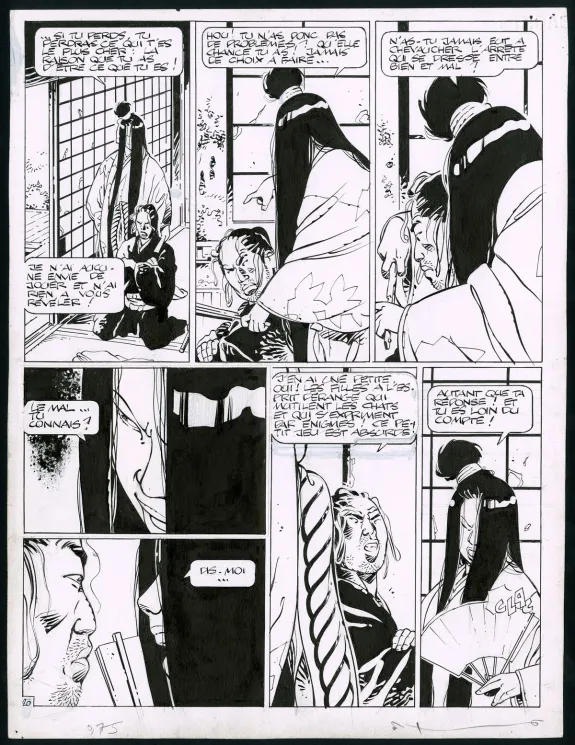 Planche noir et blanc, Kogaratsu, Le protocole du mal (T.12), Marc Michetz