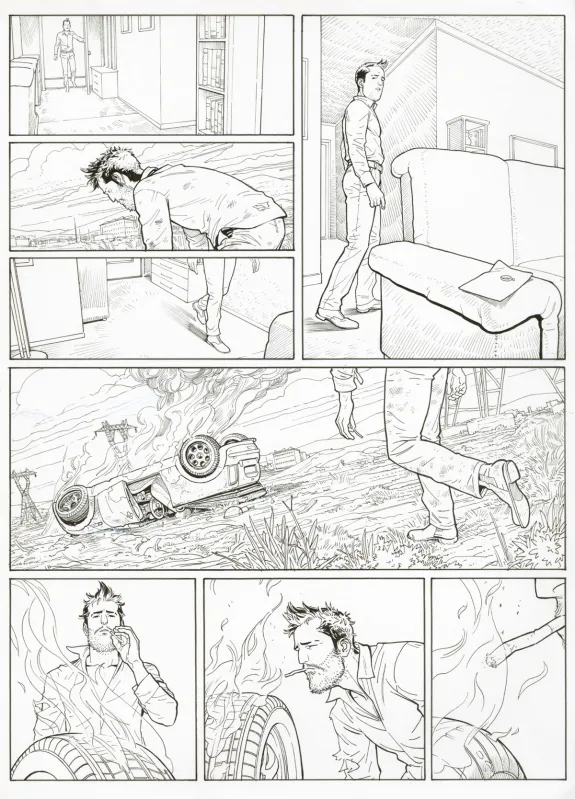 Planche noir et blanc, Ken games, Ciseaux (T.3), Marcial Toledano