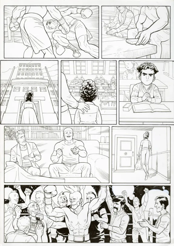 Planche noir et blanc, Ken games, Ciseaux (T.3), Marcial Toledano