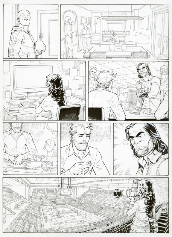 Planche noir et blanc, Ken games, Ciseaux (T.3), Marcial Toledano