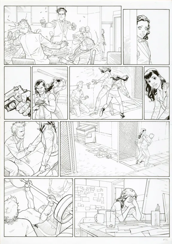 Planche noir et blanc, Ken games, Ciseaux (T.3), Marcial Toledano