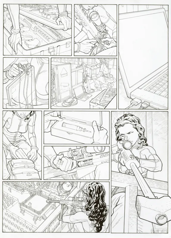 Planche noir et blanc, Ken games, Ciseaux (T.3), Marcial Toledano