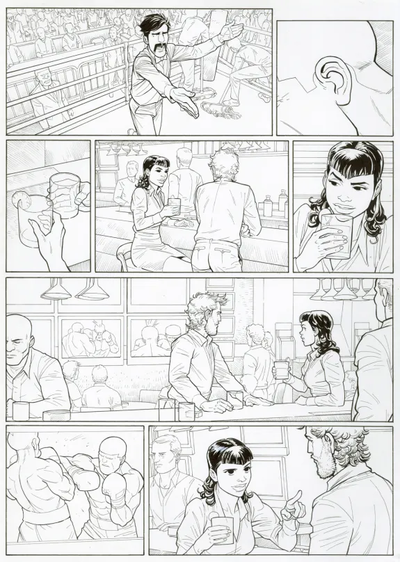 Planche noir et blanc, Ken games, Ciseaux (T.3), Marcial Toledano
