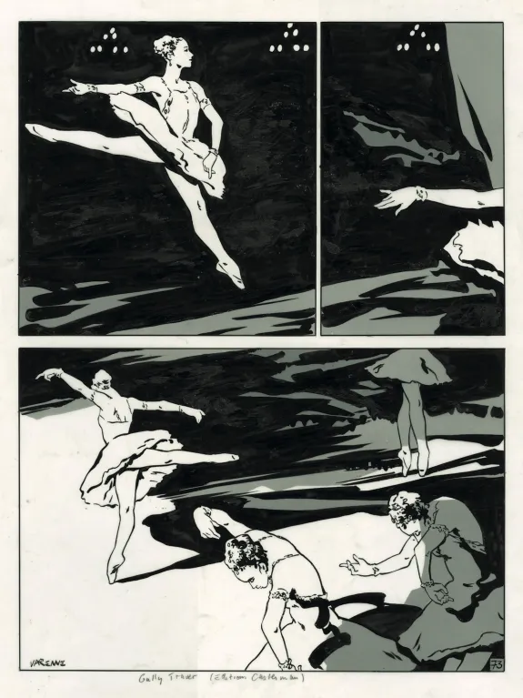 Planche noir et blanc, Gully Traver, Alex Varenne