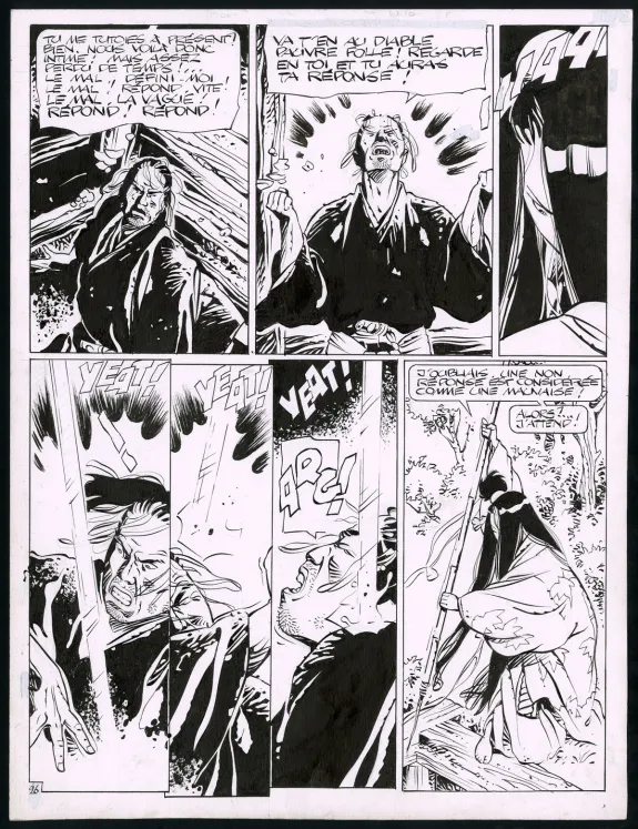 Planche noir et blanc, Kogaratsu, Le protocole du mal (T.12), Marc Michetz