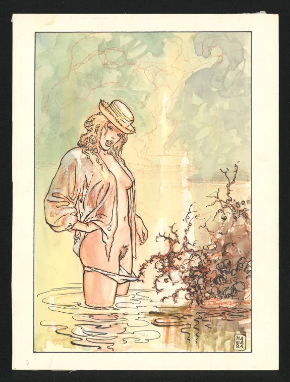 Illustration couleur, Giuseppe Bergman, Milo Manara