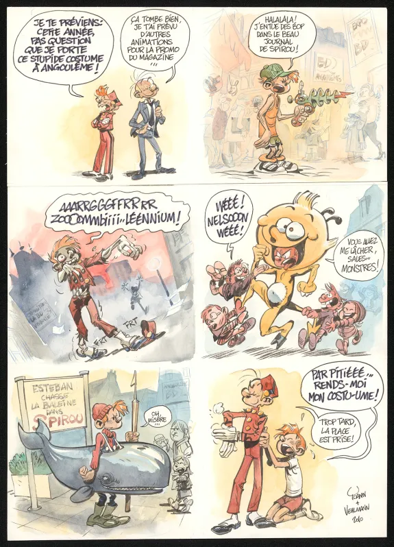 Planche couleur, Spirou et Fantasio,  Yoann