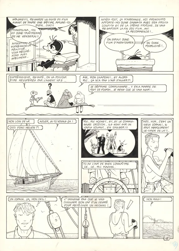 Planche noir et blanc, Adler, René Sterne