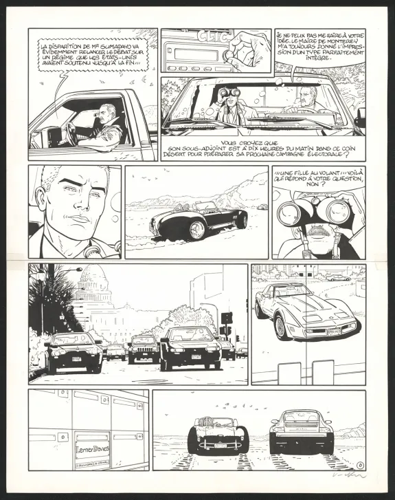 Planche noir et blanc, I.R.$., Silicia Inc. (T.5), Bernard Vrancken