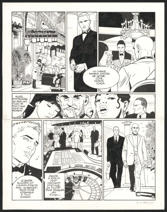 Planche noir et blanc, I.R.$., Silicia Inc. (T.5), Bernard Vrancken