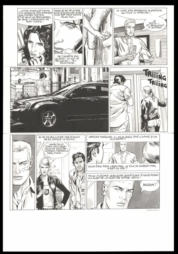 Planche noir et blanc, I.R.$., Le Chemin de Gloria (T.11), Bernard Vrancken