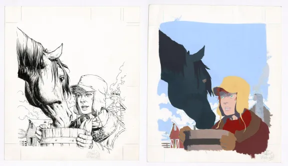 Illustration noir et blanc, Michel Blanc-Dumont
