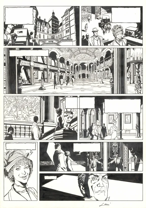 Planche noir et blanc, Sherlock Holmes & les vampires de Londres, L'appel du sang (T.1),  Laci