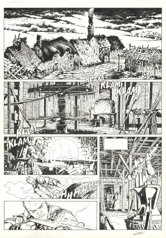 Planche noir et blanc, Sherlock Holmes & les vampires de Londres, Morts et Vifs (T.2),  Laci