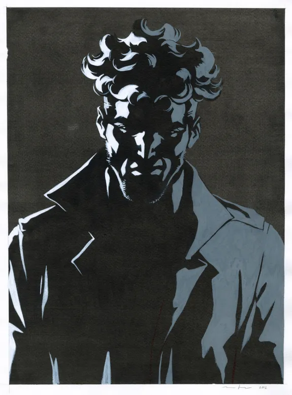 Illustration noir et blanc, Marcial Toledano