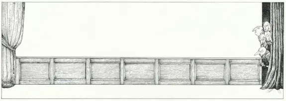 Black and white illustration, L'Étrange Réveillon, Lionel Richerand