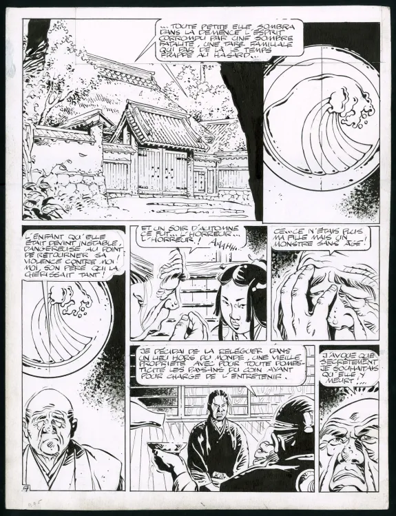 Planche noir et blanc, Kogaratsu, La Stratégie des phalènes (T.9), Marc Michetz