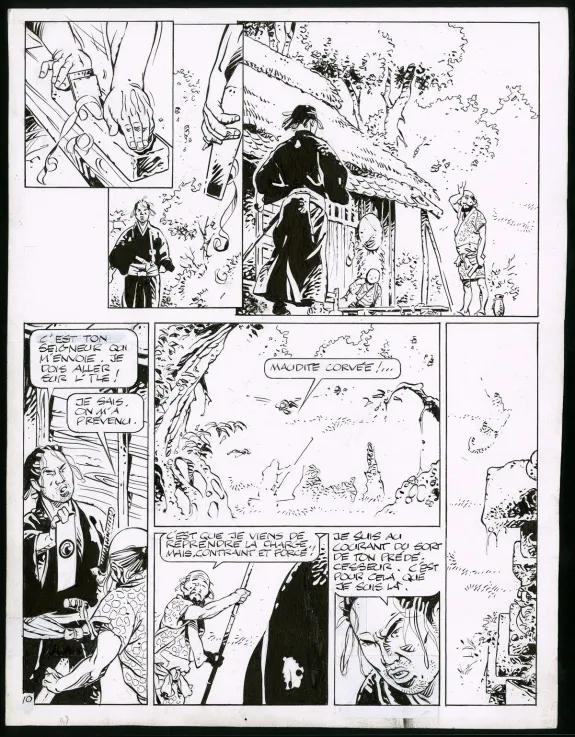 Planche noir et blanc, Kogaratsu, La Stratégie des phalènes (T.9), Marc Michetz
