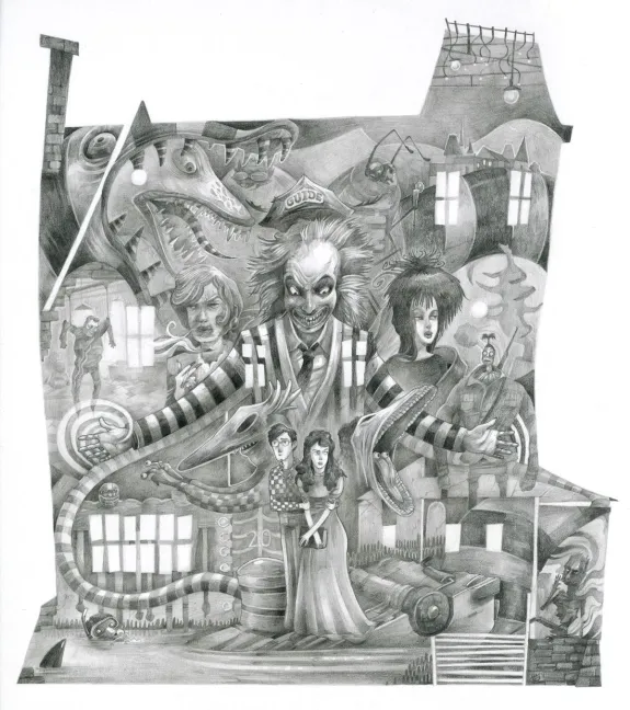 Illustration noir et blanc, Ludovic Chesnot