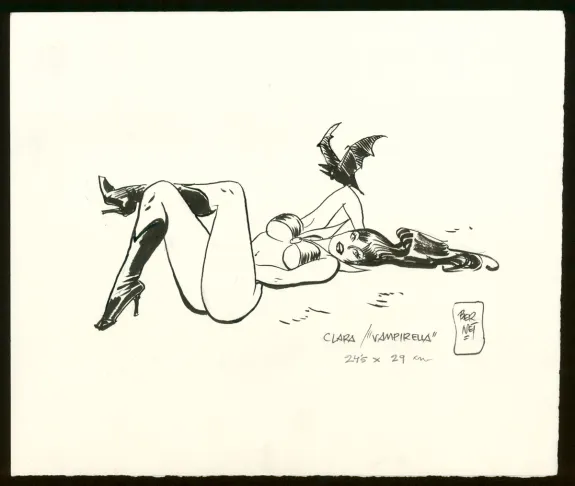 Illustration noir et blanc, Jordi Bernet