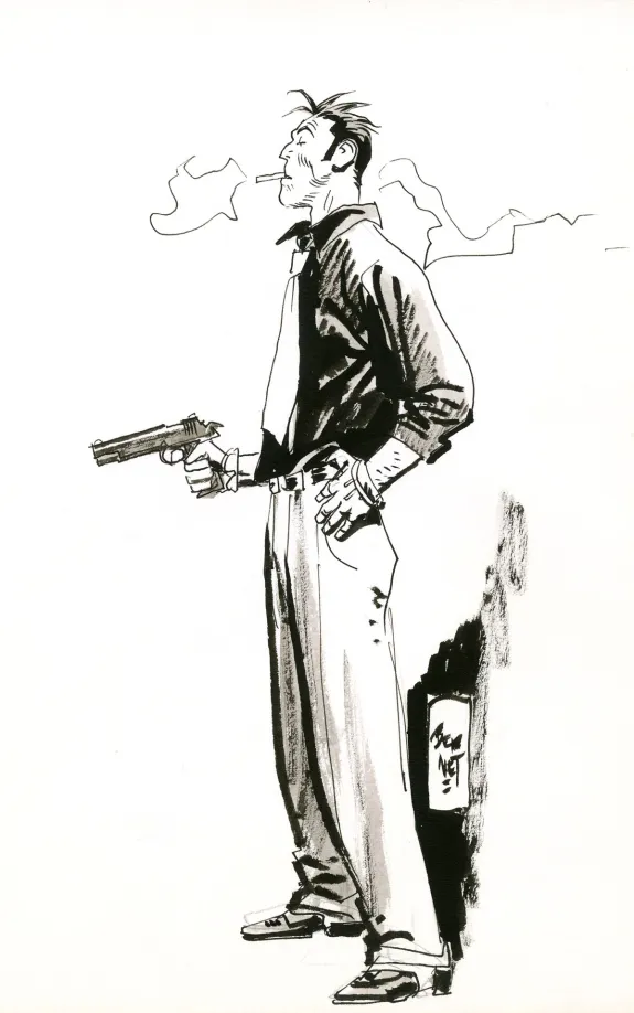 Illustration noir et blanc, Jordi Bernet