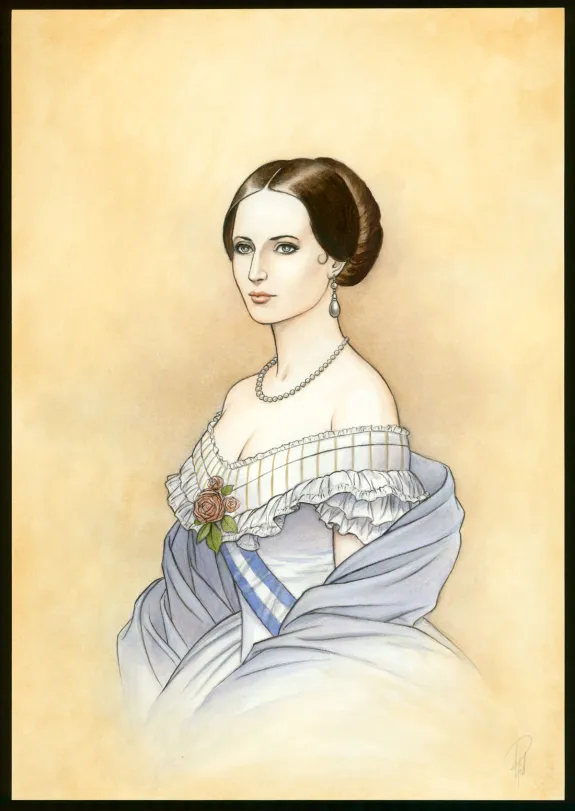 Illustration couleur, Victor Hugo, aux Frontières de l'Exil, Laurent Paturaud