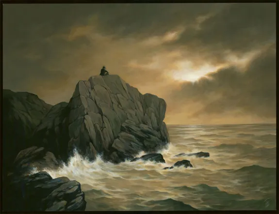 Illustration couleur, Victor Hugo, aux Frontières de l'Exil, Laurent Paturaud