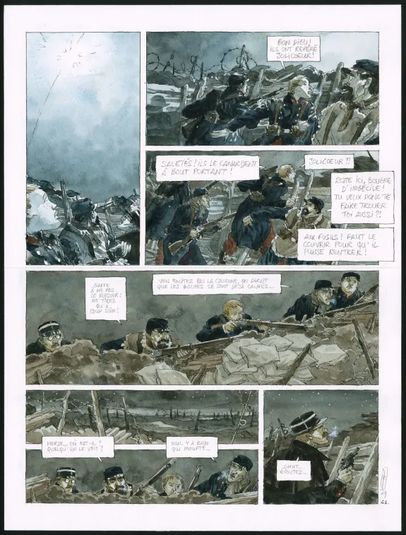 Planche couleur, Notre Mère la Guerre, Première Complainte (T.1),  Maël
