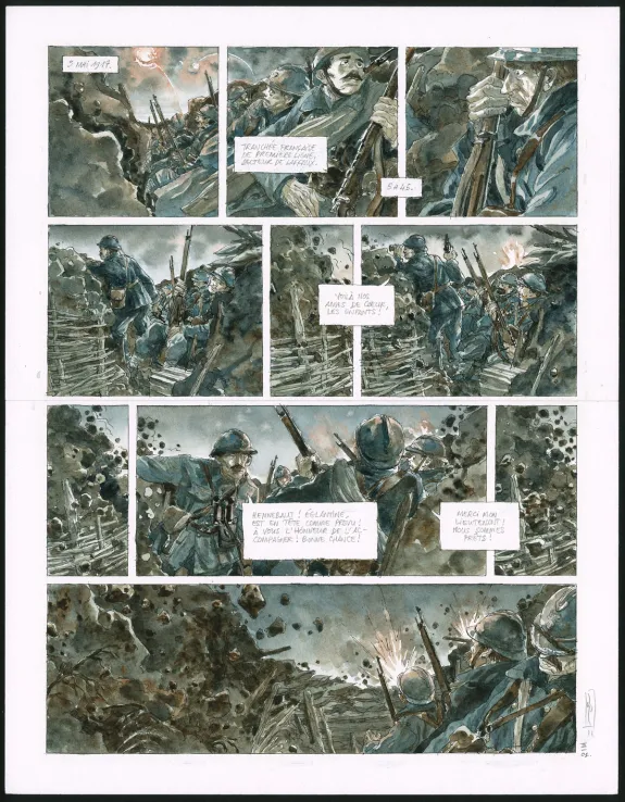 Planche couleur, Notre Mère la Guerre, Troisième Complainte (T.3),  Maël