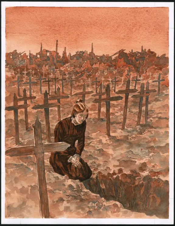 Couverture, Notre Mère la Guerre, Requiem (T.4),  Maël