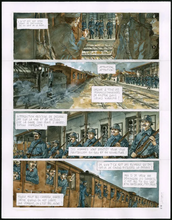 Planche couleur, Notre Mère la Guerre, Troisième Complainte (T.3),  Maël