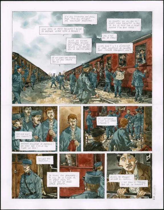 Planche couleur, Notre Mère la Guerre, Troisième Complainte (T.3),  Maël