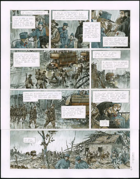 Planche couleur, Notre Mère la Guerre, Troisième Complainte (T.3),  Maël