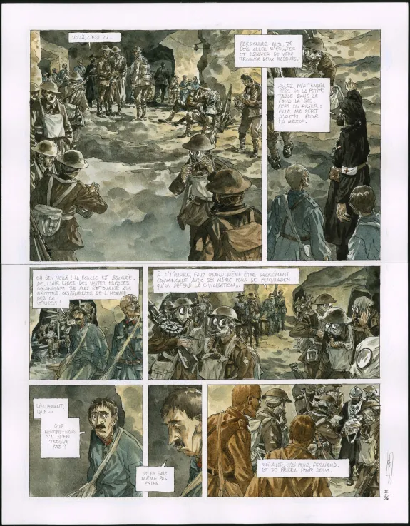 Planche couleur, Notre Mère la Guerre, Troisième Complainte (T.3),  Maël