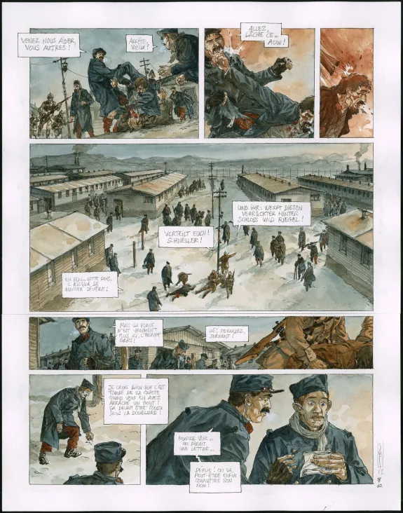 Planche couleur, Notre Mère la Guerre, Requiem (T.4),  Maël