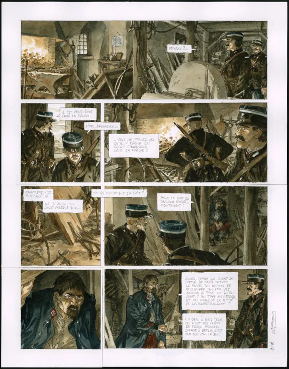 Planche couleur, Notre Mère la Guerre, Requiem (T.4),  Maël
