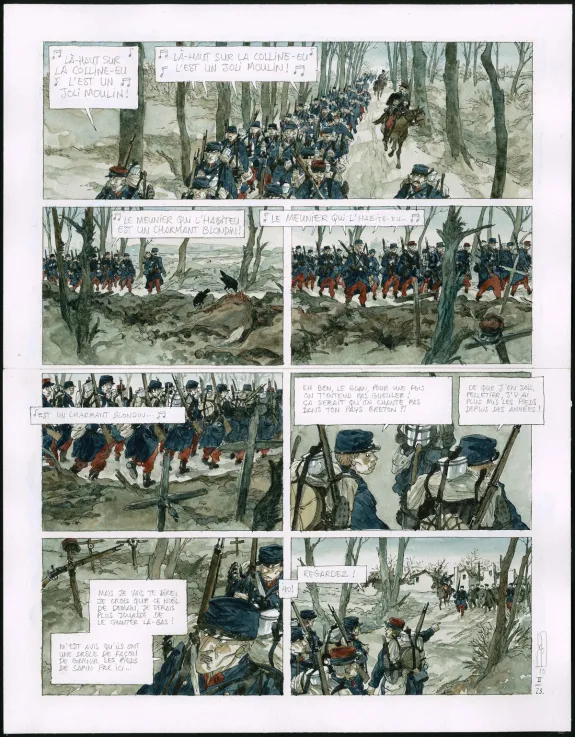 Planche couleur, Notre Mère la Guerre, Deuxième Complainte (T.2),  Maël