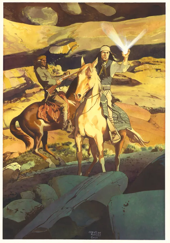Colored illustration, Christian Rossi