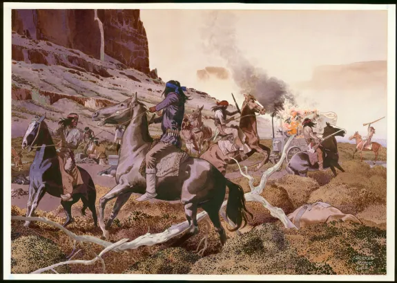 Colored illustration, Christian Rossi