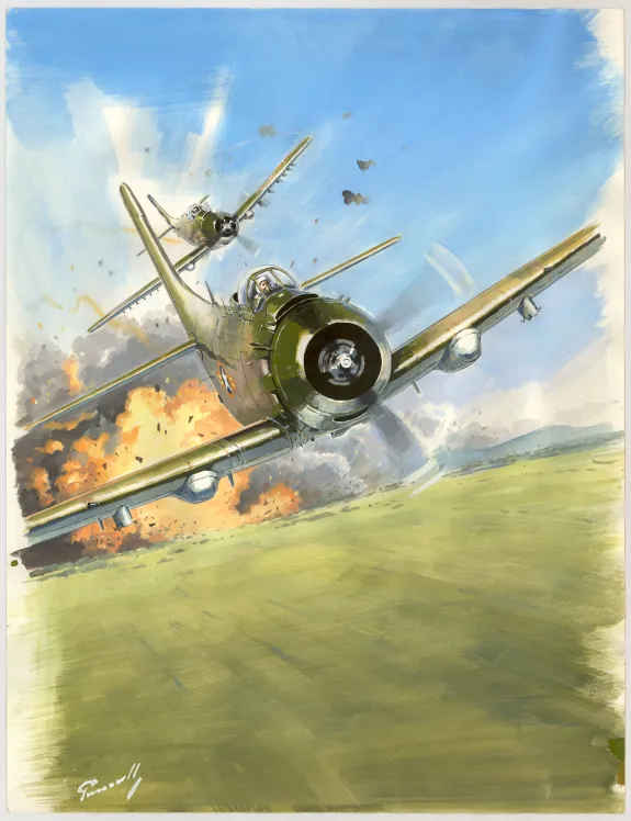 Colored illustration, Lucio Perinotto