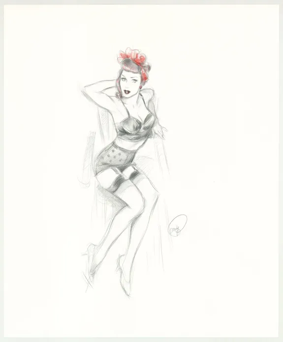 Illustration couleur, Pin-up Art, Maly Siri