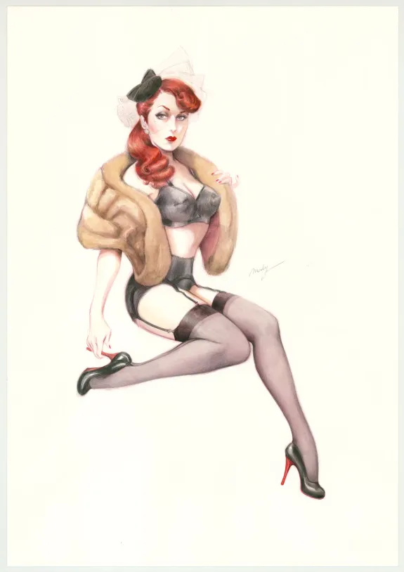 Illustration couleur, Pin-up Art, Maly Siri