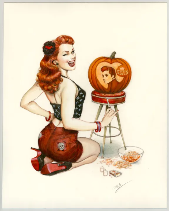 Illustration couleur, Pin-up Art, Maly Siri