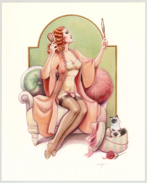 Illustration couleur, Pin-up Art, Maly Siri