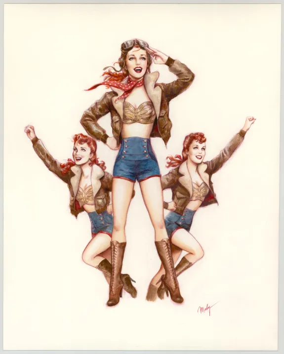 Illustration couleur, Pin-up Art, Maly Siri