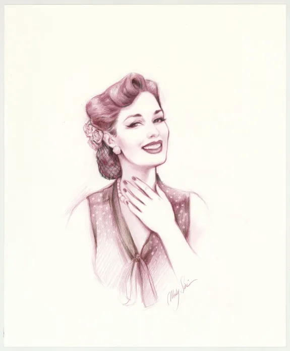 Illustration couleur, Pin-up Art, Maly Siri