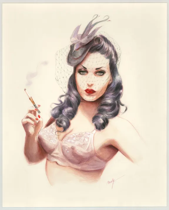 Illustration couleur, Pin-up Art, Maly Siri