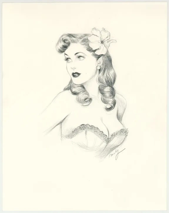 Illustration couleur, Pin-up Art, Maly Siri